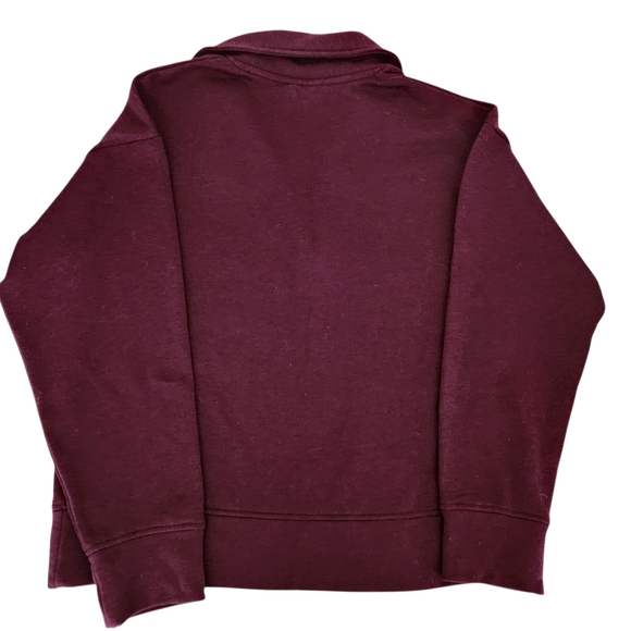 TENTREE Treefleece Grove pullover Sweatshirt color burgundy small - Picture 11 of 14